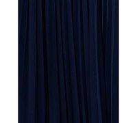 Betsy & Adam Women's Long Mesh Sequin-Waist Dress