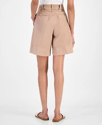 Boss Orange Women's High-Rise Baggy-Fit Shorts