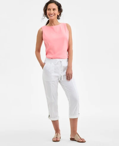 Style & Co Women's Mid-Rise Pull-On Capri Pants, Exclusively at Macy's