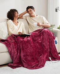 Beautyrest Microlight Electric Reversible Plush to Berber Throw, 60" x 70"