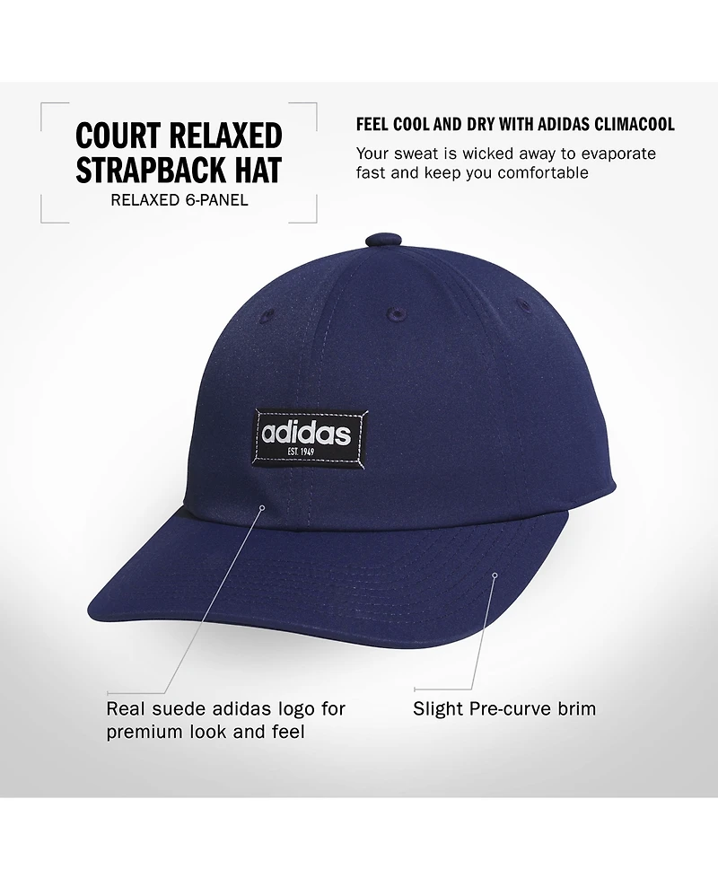adidas Men's Court Relaxed Strapback Hat