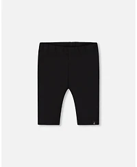 Deux par Deux Little Girls Cotton Biker Short Legging Black - Toddler|Child
