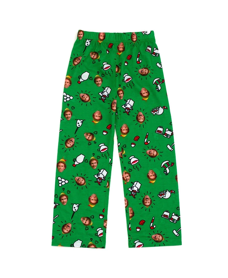 Elf Boys Pullover Pajama Shirt and Pants Sleep Set