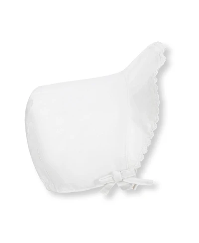 Hope & Henry Baby Brimmed Linen Bonnet