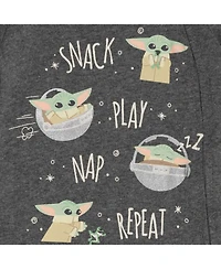 The Mandalorian Baby Boys Star Wars Yoda Bodysuits Sleep N' Play Pants Hat and Bibs 8 Piece Outfit Set