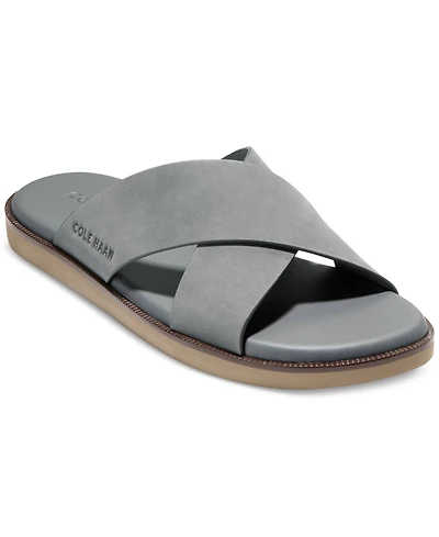 Cole Haan Men's Nantucket Cross Strap Slip-On Slide Sandals