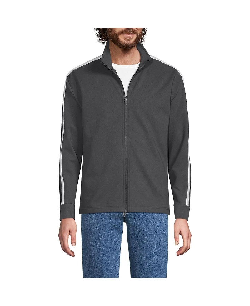 Lands' End Men's Long Sleeve Knit Twill Track Full Zip
