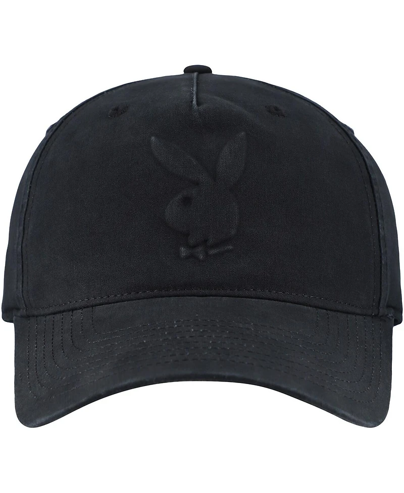 Lids Men's and Women's Black Playboy Embossed Logo Adjustable Hat