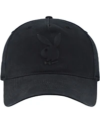 Lids Men's and Women's Black Playboy Embossed Logo Adjustable Hat