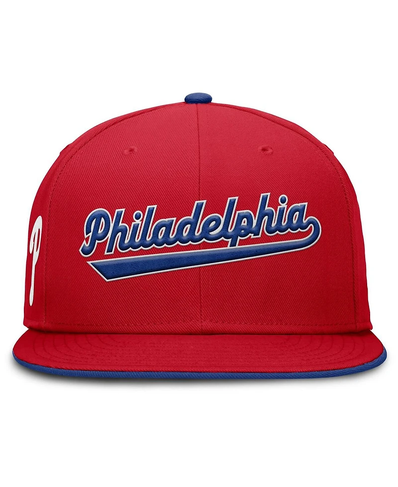 Nike Men's Red Philadelphia Phillies True Performance Fitted Hat