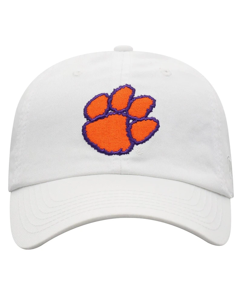 Top of the World Men's White Clemson Tigers Champ Adjustable Hat