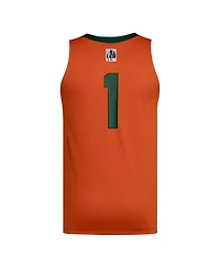 Adidas Men's 1 Green/Orange Miami Hurricanes Black History Month Basketball Jersey