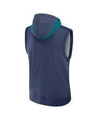 Nike Men's Navy Seattle Mariners Authentic Collection Performance Sleeveless Pullover Hoodie