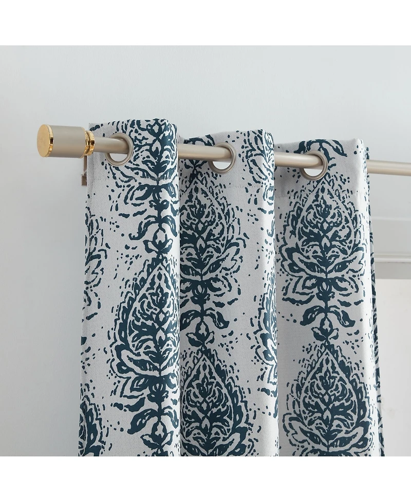 Elrene Home Fashions Raja Boho Print Blackout Window Curtain Panel