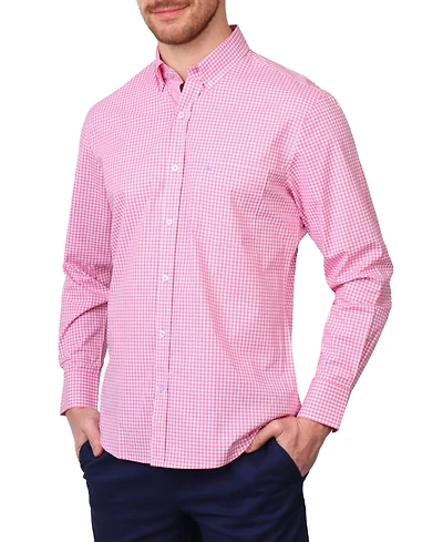 Tailorbyrd Men's Signature Gingham Long Sleeve Shirt
