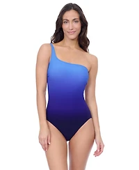 Profile by Gottex Women's Splendor Ombre One Shoulder One Piece