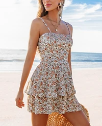 Cupshe Women's Blooming Playful Floral Romper