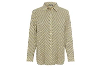 Olsen Women's Allover Geo Print Shirt