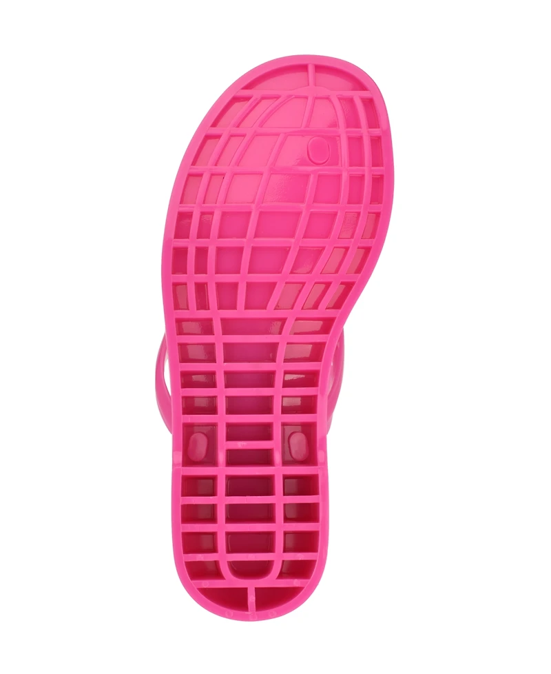 Tommy Hilfiger Women's Vedna Cutout Logo Jelly Thong Sandals