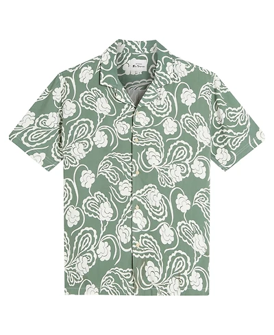 Ben Sherman Men's Paisley Swirl Print Short Sleeve Shirt