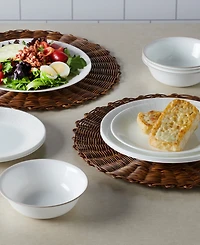 Corelle Hushed Lines 12 Pc. Dinnerware Set, Service for 4