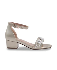 Kenneth Cole Reaction Little and Big Girls Cultivated Pearl Farah Heel Sandal