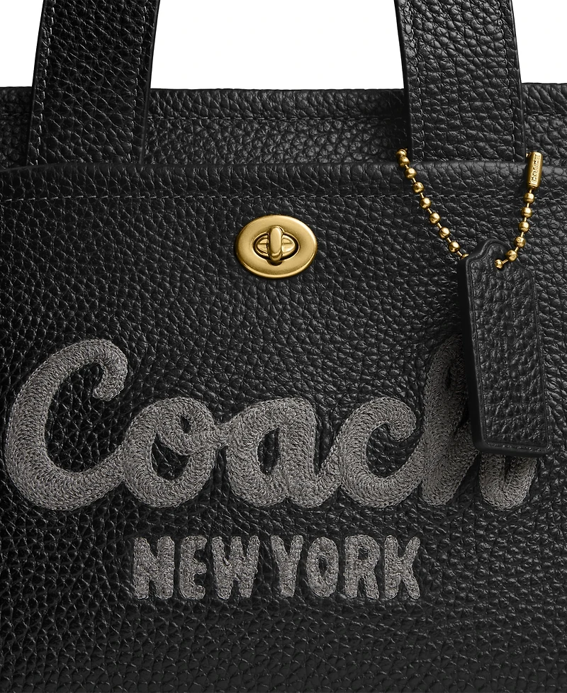 Coach Cargo Pebbled Leather Tote Bag 26