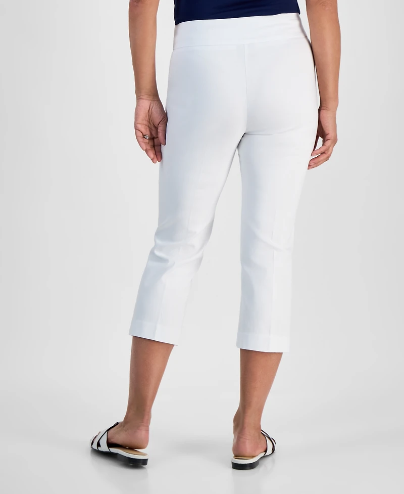 Jm Collection Women's Pull-On Capri Tummy-Control Pants, Exclusively at Macy's