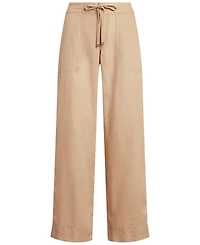 Lauren Ralph Wide-Leg 100% Linen Pants