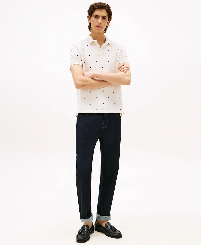 Tommy Hilfiger Men's All Over Star Print Polo Shirt