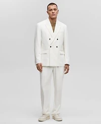 Mode Of One Mens Relaxed Fit Double Breasted Blazer Suit Pants Exclusively At Macys