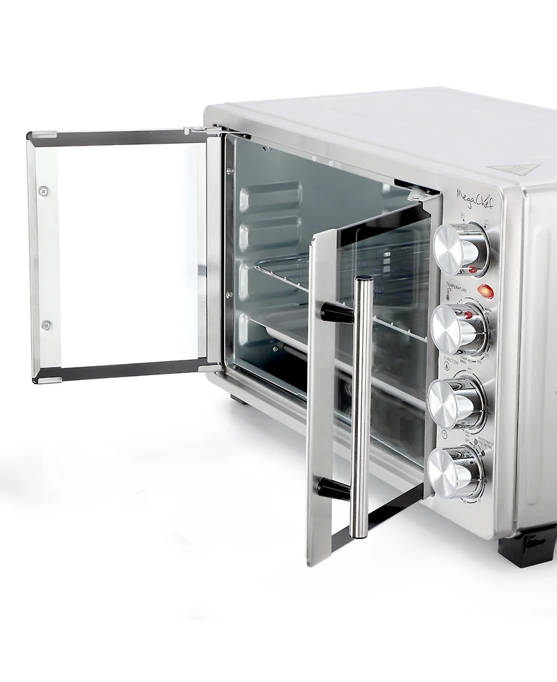 MegaChef 30 Quart French Door Multi-Function Electric Toaster Oven