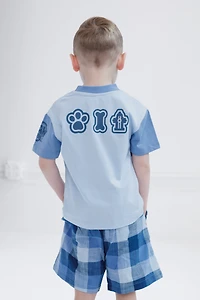 Paw Patrol Toddler Boys T-Shirt and Plaid Shorts Outfit Set