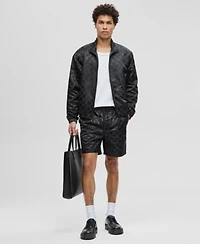Mode Of One Mens Check Jacquard Relaxed Fit Track Jacket Check Jacquard Regular Fit 6 1 2 Track Shorts Macys Exclusive
