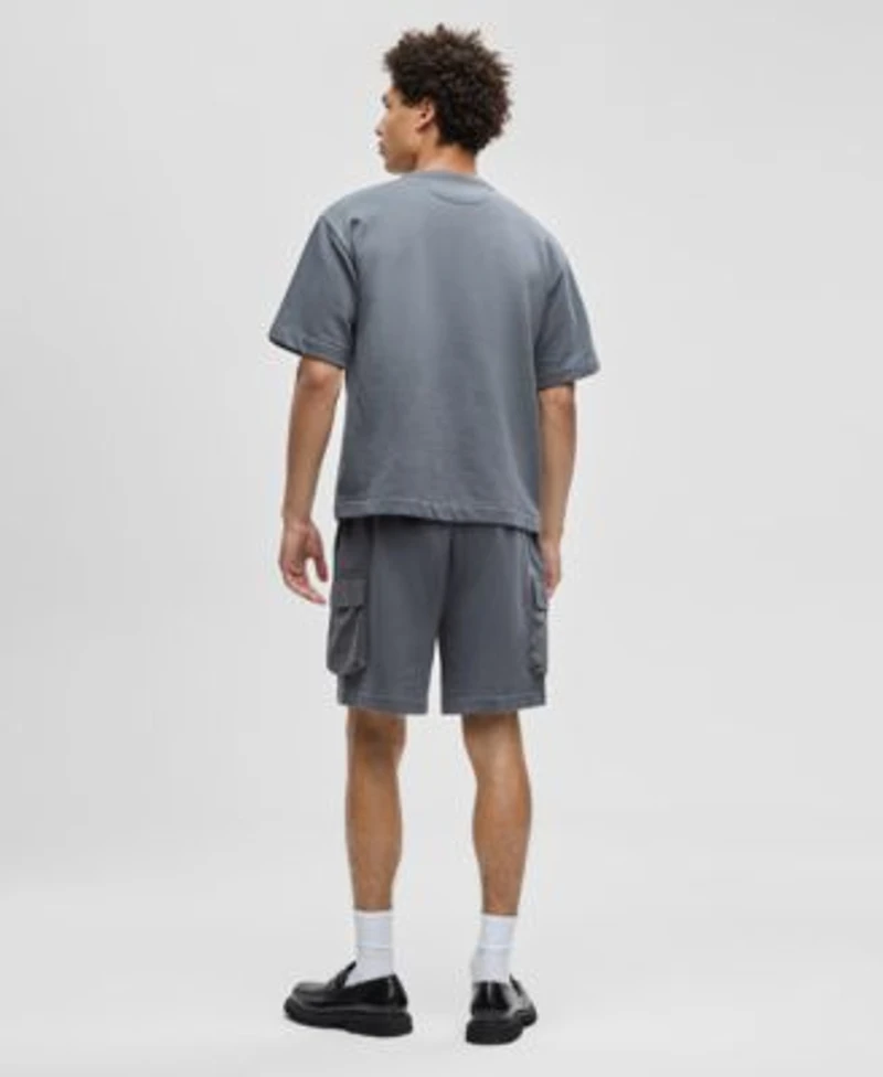 Mode Of One Mens Mixed Relaxed Fit French Terry Pocket T Shirt Regular Fit Printed 7 French Terry Cargo Shorts Macys Exclusive