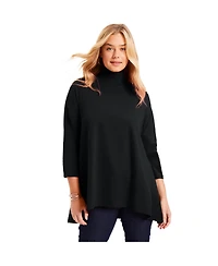 June + Vie Women's One+Only Mock-Neck Tunic