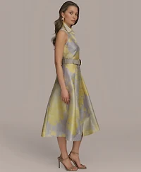 Donna Karan New York Women's Printed Fit & Flare Shirtdress