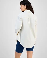 Levi's Women's Iris Button-Front Cotton Overshirt