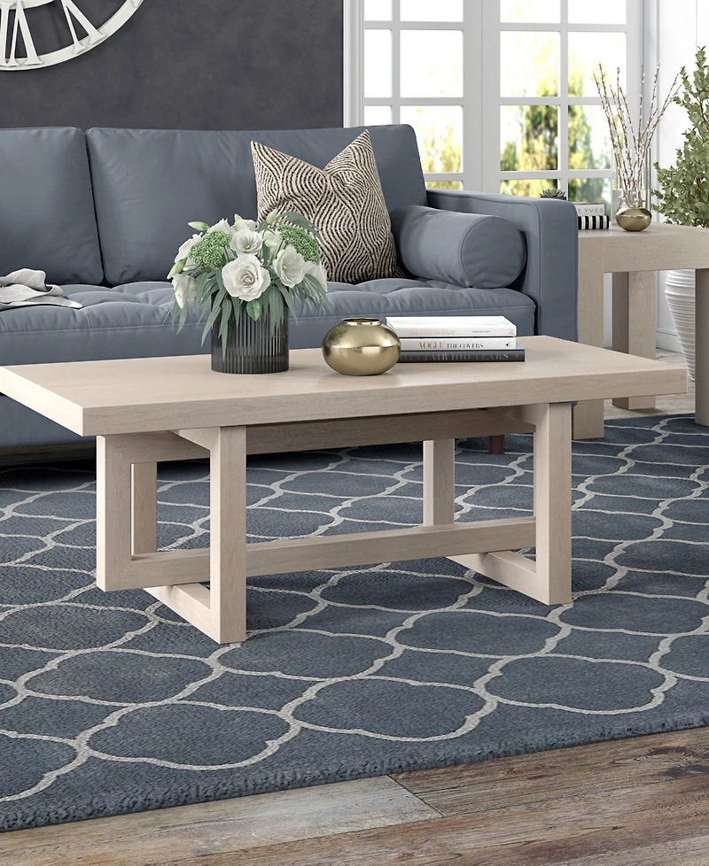 Hudson & Canal 47" Breslow Wide Rectangular Coffee Table