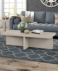 Hudson & Canal 54" Elna Wide Rectangular Coffee Table