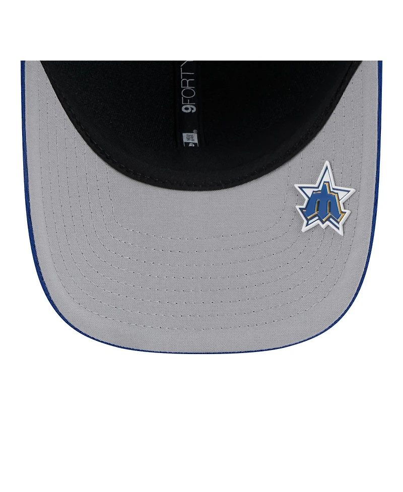 New Era Men's Blue Seattle Mariners 2025 Mlb Clubhouse 9FORTY M-Crown Adjustable Hat