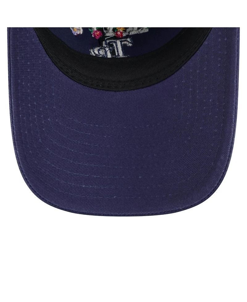 New Era Women's Navy Tampa Bay Rays 2025 Spring Training Floral 9TWENTY Adjustable Hat