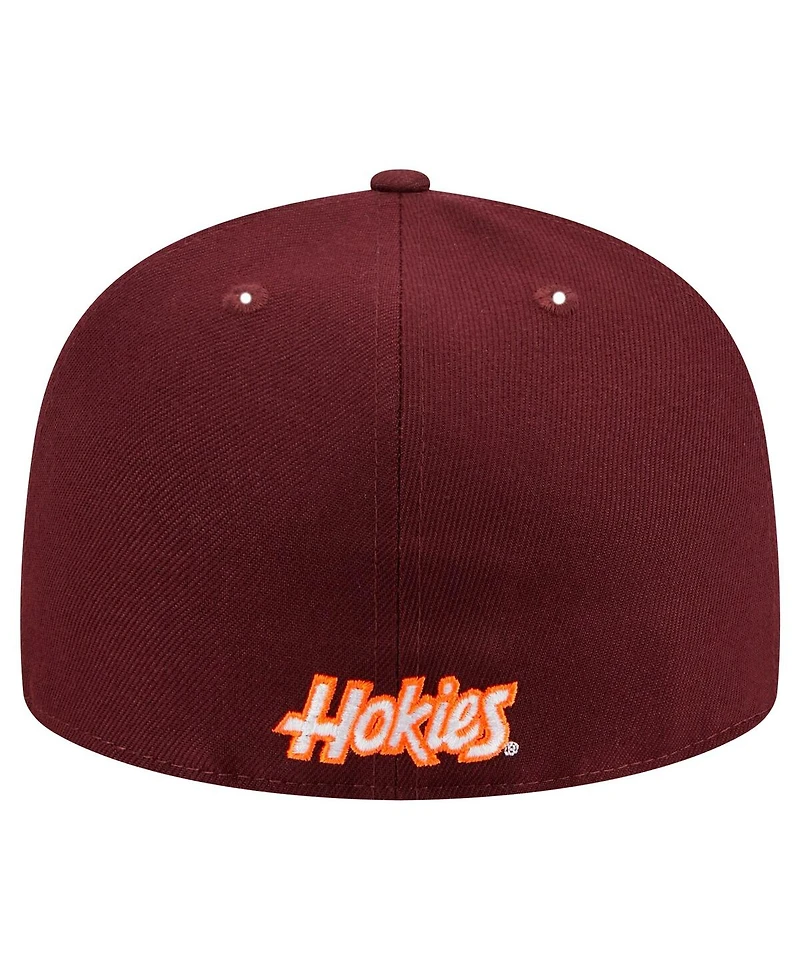 New Era Men's Maroon Virginia Tech Hokies 59FIFTY Fitted Hat