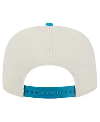 New Era Men's Stone/Teal Jacksonville Jaguars Athletic Golfer Snapback Hat