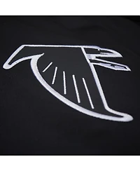 Mitchell & Ness Men's Black Atlanta Falcons Double Down Satin Full-Snap Jacket