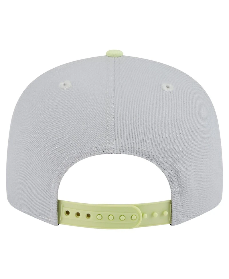 New Era Men's Gray/Yellow Boston Celtics Color Pack Two-Tone 9FIFTY Snapback Hat