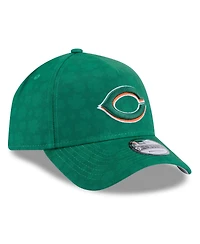 New Era Men's Kelly Green Cincinnati Reds St. Patrick's Day A-Frame 9FORTY Adjustable Hat