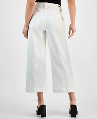 Liverpool Los Angeles Petite Stride High-Rise Wide-Leg Crop Jeans