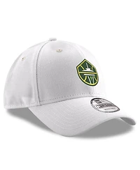 New Era Men's White Seattle Storm Primary Logo 9FORTY Adjustable Hat
