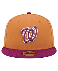 New Era Men's Brown/Purple Washington Nationals Color Pack Two-Tone 9FIFTY Snapback Hat